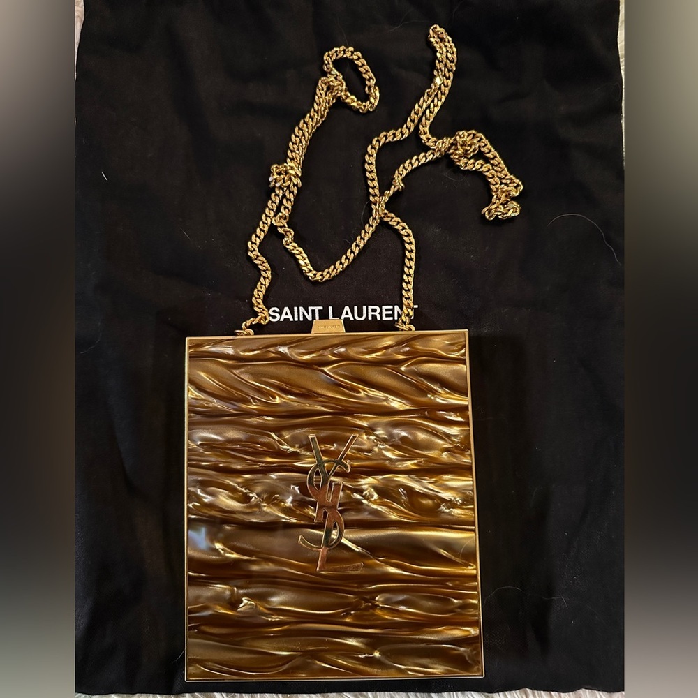 Saint Laurent Marble Pattern Tuxedo Box Bag - Picture 3 of 16